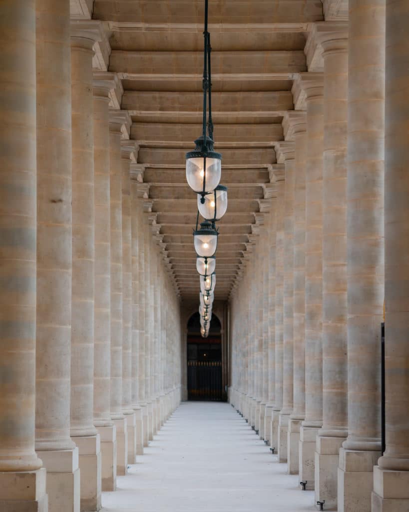 Photo au Palais Royal à Paris