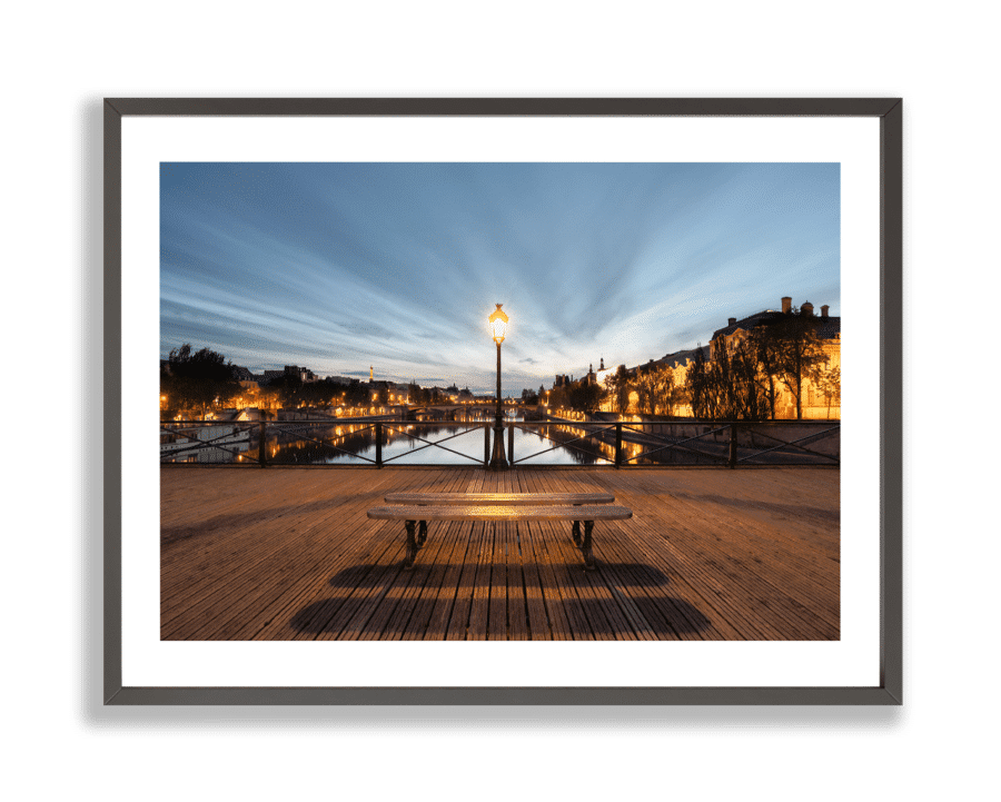 Limited edition print of Pont des Arts by the photographer Paul Piccolini