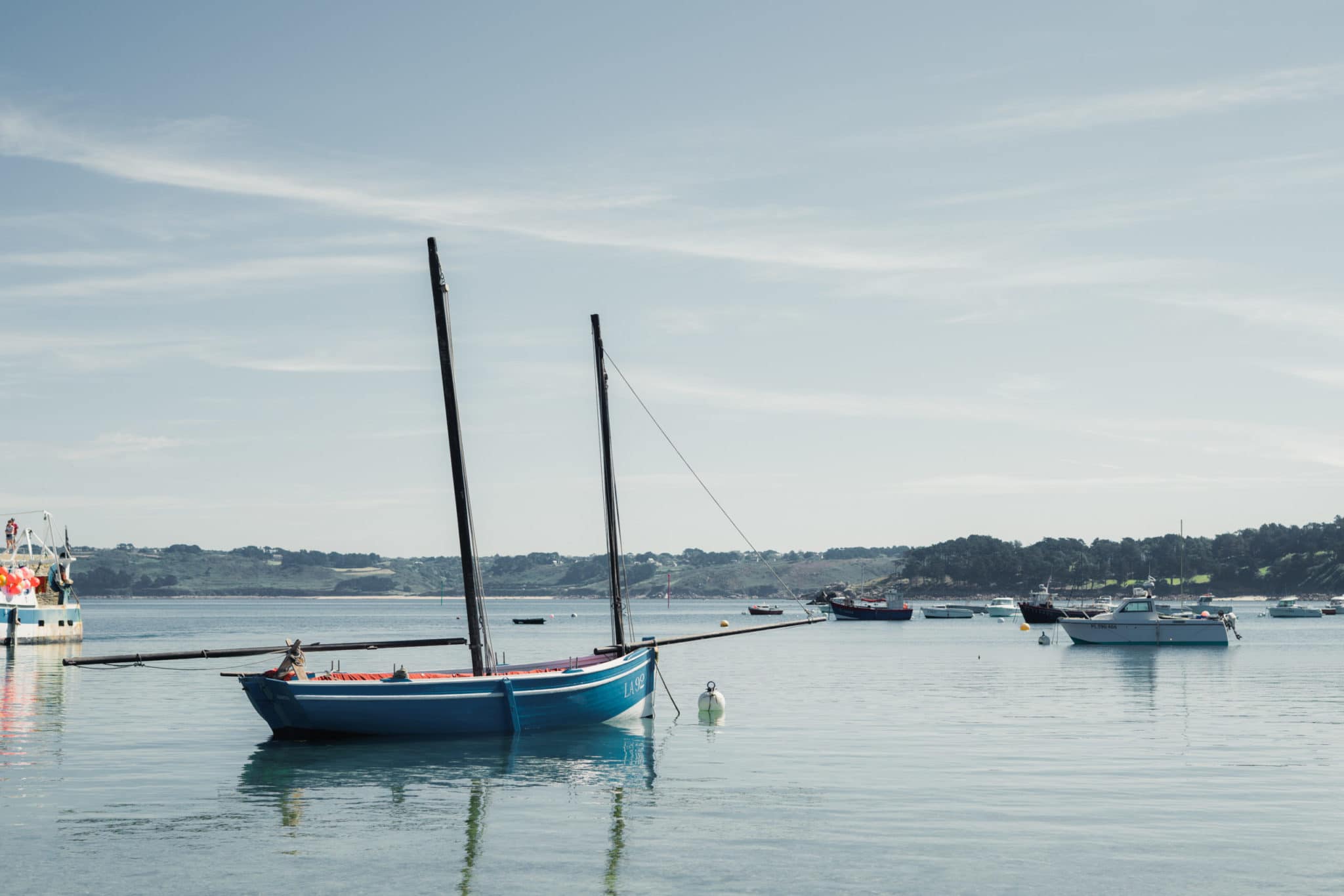 Bateau à voile en Bretagne